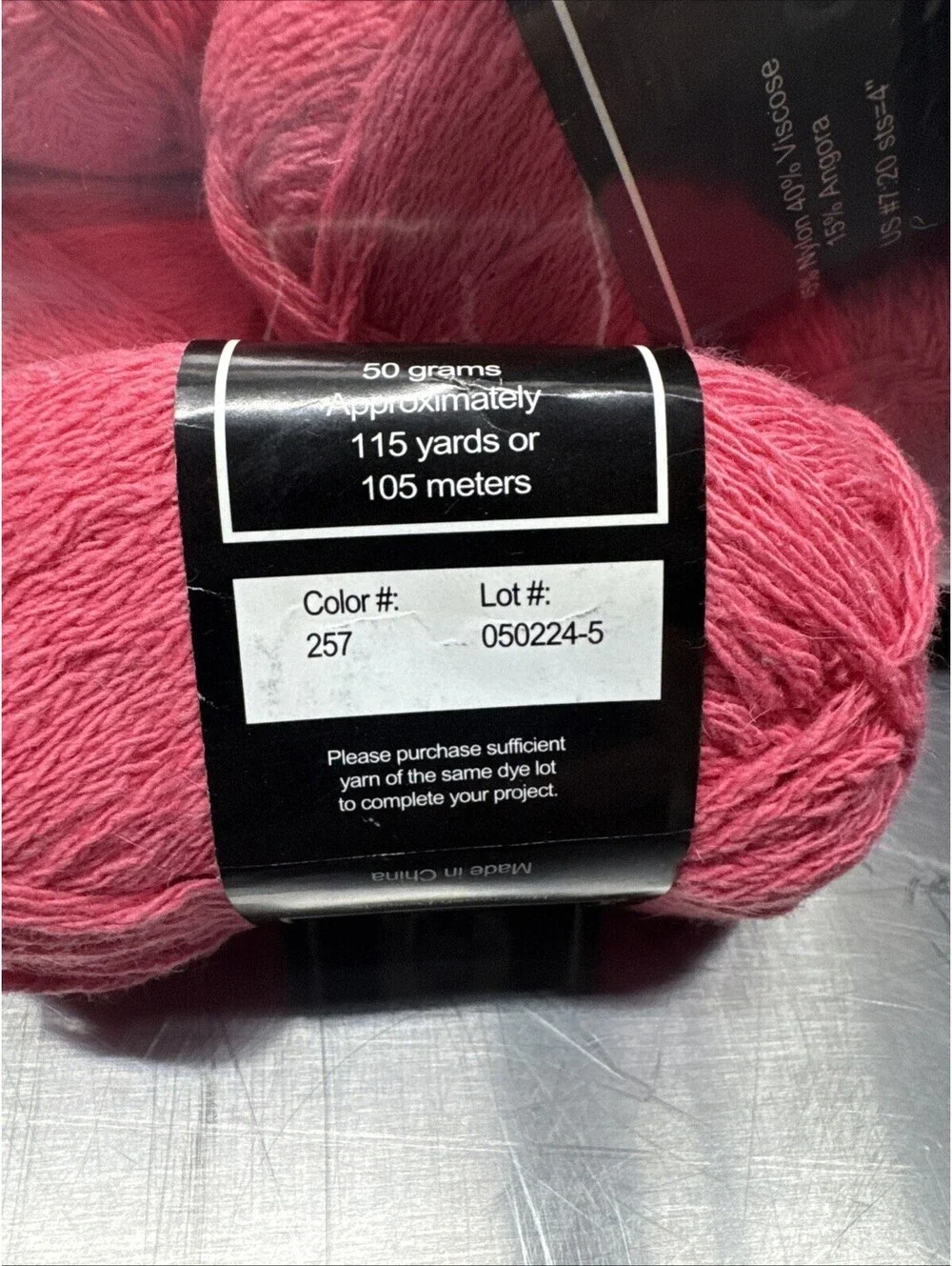 Knit One Crochet Too Angora Soft Color 257 Pink 20 Skein Lot